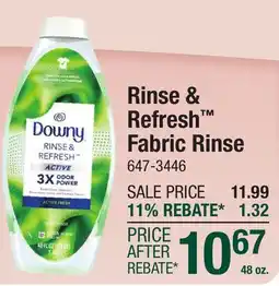 Menards Downy Rinse & Refresh Active Fabric Rinse - 48 oz offer