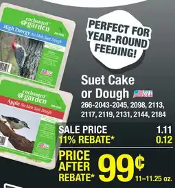 Menards Enchanted Garden Apple No-Melt Bird Suet Dough - 11.25 oz offer