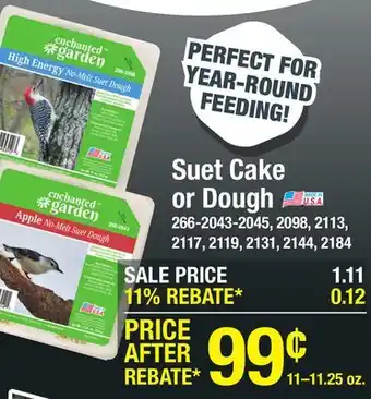 Menards Enchanted Garden Apple No-Melt Bird Suet Dough - 11.25 oz offer
