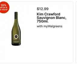 Walgreens Kim Crawford Sauvignon Blanc, 750ml offer