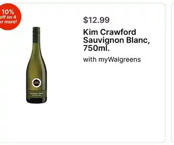 Walgreens Kim Crawford Sauvignon Blanc, 750ml offer
