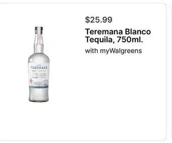 Walgreens Teremana Blanco Tequila, 750ml offer