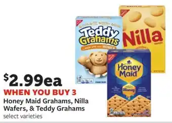 Fareway Honey maid grahams, nilla wafers, & teddy grahams offer
