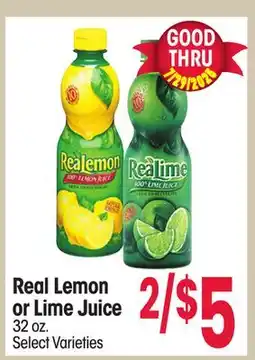 Jewel-Osco Real Lemon or Lime Juice offer