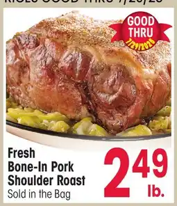 Jewel-Osco Fresh Bone-In Pork Shoulder Roast offer