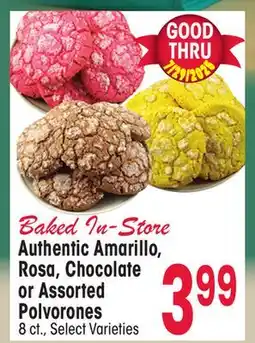 Jewel-Osco Authentic Amarillo, Rosa, Chocolate or Assorted Polvorones offer