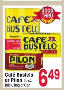 Jewel-Osco Café Bustelo or Pilon offer