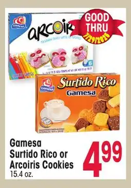 Jewel-Osco Gamesa Surtido Rico or Arcoiris Cookies 15 offer