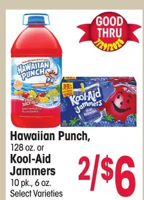 Jewel-Osco Hawaiian Punch, 128 oz. or Kool-Aid Jammers 10 pk., oz offer
