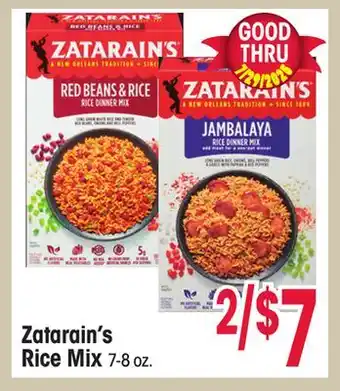Jewel-Osco Zatarain's Rice Mix offer