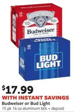 Fareway Budweiser or bud light offer