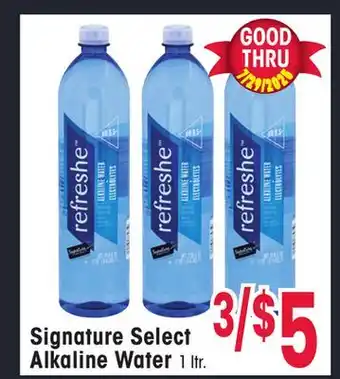Jewel-Osco Signature Select Alkaline Water offer
