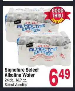 Jewel-Osco Signature Select Alkaline Water offer