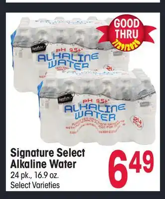 Jewel-Osco Signature Select Alkaline Water offer