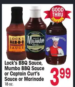 Jewel-Osco Lock's BBQ Sauce, Mumbo BBQ Sauce or Captain Curt's Sauce or Marinade offer