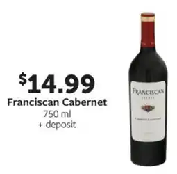 Fareway Franciscan cabernet offer