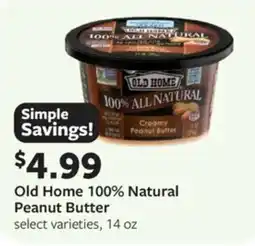 Fareway Old home 100% natural peanut butter offer