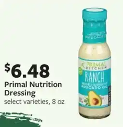 Fareway Primal nutrition dressing offer