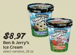 Fareway Ben & jerry's ice cream offer