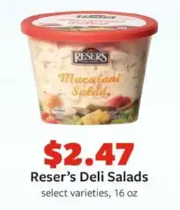 Fareway Reser's deli salads offer