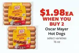 Fareway Oscar mayer hot dogs offer