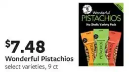 Fareway Wonderful pistachios offer