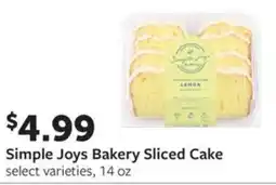 Fareway Simple joys bakery sliced cake offer