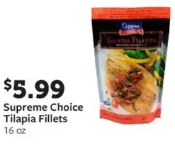 Fareway Supreme choice tilapia fillets offer