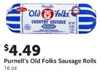 Fareway Purnell's old folks sausage rolls offer