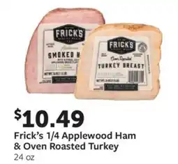 Fareway Frick's 1/4 applewood ham & oven roasted turkey offer