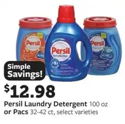 Fareway Persil laundry detergent or pacs offer