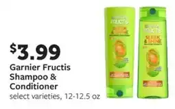 Fareway Garnier fructis shampoo & conditioner offer