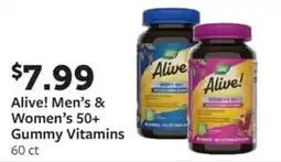 Fareway Alive! men's & women's 50+ gummy vitamins offer