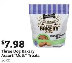 Fareway Three dog bakery assort"mutt" treats offer