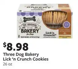 Fareway Three dog bakery lick ‘n crunch cookies offer
