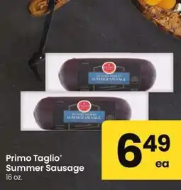 Albertsons Primo Taglio Summer Sausage - 16 oz offer