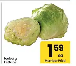Albertsons Iceberg Lettuce offer