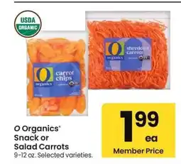 Albertsons O Organics Snack or Salad Carrots - 9-12 oz. Selected varieties offer