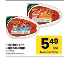 Albertsons Hillshire Farm Rope Sausage - 12-14 oz. Selected varieties offer