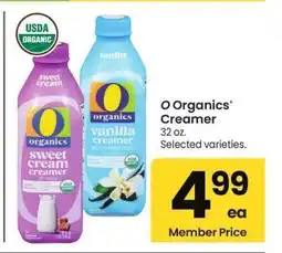 Albertsons O Organics Creamer - 32 oz. Selected varieties offer