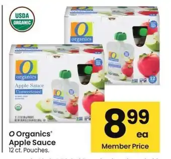 Albertsons O Organics Apple Sauce - 12 ct. Pouches offer