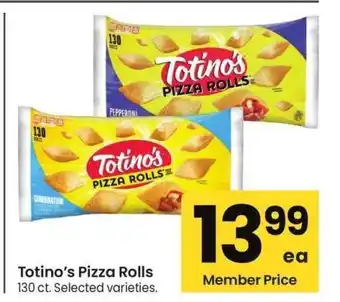 Albertsons Totino's Pizza Rolls - 130 ct. Selected varieties offer