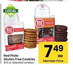 Albertsons Red Plate Gluten Free Cookies - 10.5 oz. Selected varieties offer