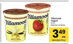 Albertsons Tillamook Yogurt - 32 oz. Selected varieties offer