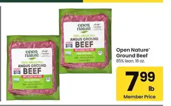 Albertsons Open Nature Ground Beef - 85% lean. 16 oz offer