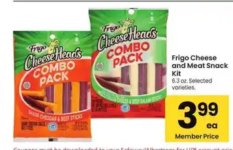 Albertsons Frigo Cheese and Meat Snack Kit - 6.3 oz. Selected varieties offer
