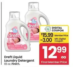 Albertsons Dreft Liquid Laundry Detergent - 65 oz offer
