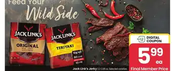 Albertsons Jack Link's Jerky - 2.3-2.85 oz. Selected varieties offer