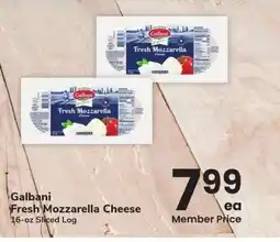 Albertsons Galbani Fresh Mozzarella Cheese - 16 - oz Sliced Log offer