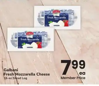 Albertsons Galbani Fresh Mozzarella Cheese - 16 - oz Sliced Log offer